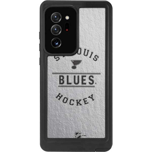 NHL St. Louis Blues Black Text Galaxy Note20 Ultra 5G Waterproof Case