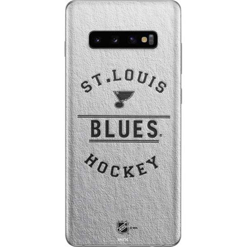 NHL St. Louis Blues Black Text Galaxy S10 Plus Skin