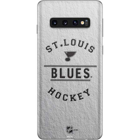 NHL St. Louis Blues Black Text Galaxy S10 Skin