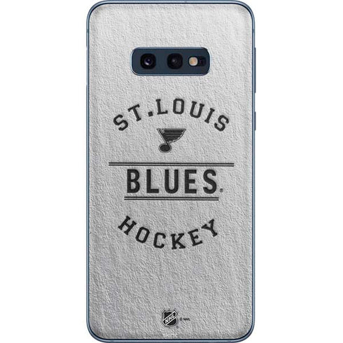 NHL St. Louis Blues Black Text Galaxy S10e Skin