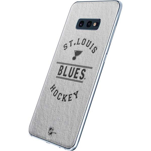 NHL St. Louis Blues Black Text Galaxy S10e Skin