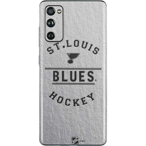 NHL St. Louis Blues Black Text Galaxy S20 Fan Edition Skin