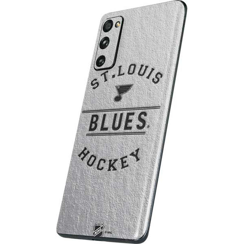 NHL St. Louis Blues Black Text Galaxy S20 Fan Edition Skin