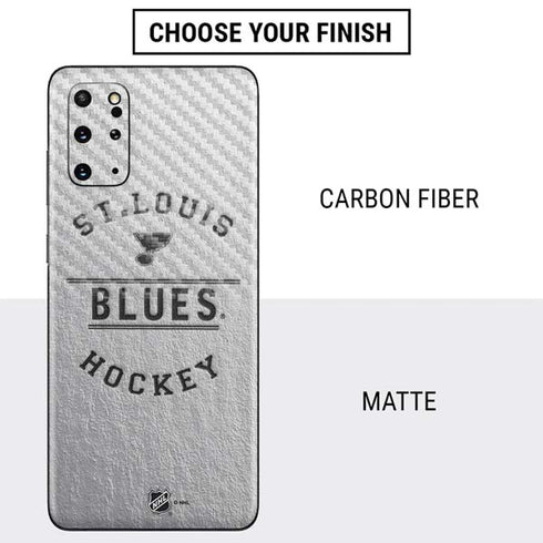 NHL St. Louis Blues Black Text Galaxy S20 Plus Skin