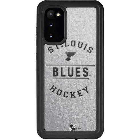 NHL St. Louis Blues Black Text Galaxy S20 Waterproof Case