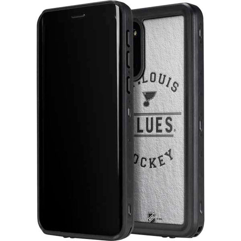 NHL St. Louis Blues Black Text Galaxy S20 Waterproof Case