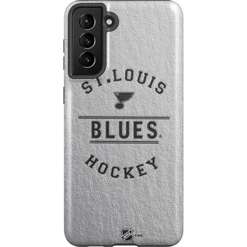 NHL St. Louis Blues Black Text Galaxy S21 FE Pro Case