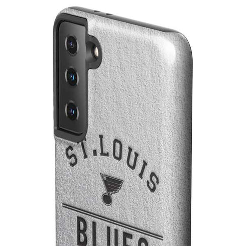 NHL St. Louis Blues Black Text Galaxy S21 FE Pro Case