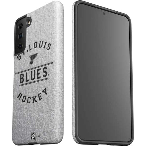 NHL St. Louis Blues Black Text Galaxy S21 FE Pro Case