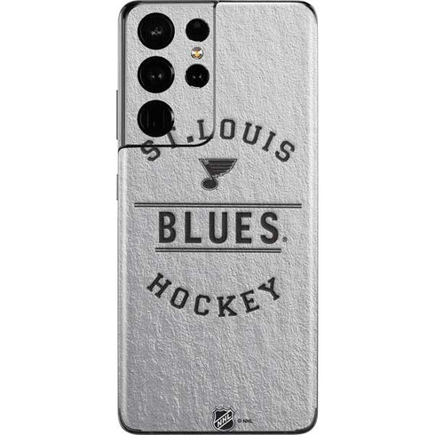 NHL St. Louis Blues Black Text Galaxy S21 Ultra 5G Skin