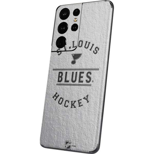 NHL St. Louis Blues Black Text Galaxy S21 Ultra 5G Skin