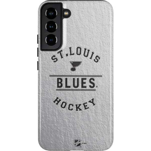 NHL St. Louis Blues Black Text Galaxy S22 Plus Pro Case