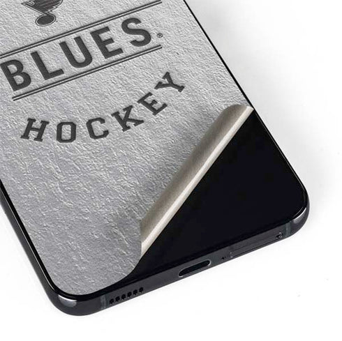NHL St. Louis Blues Black Text Galaxy S22 Plus Skin