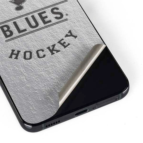 NHL St. Louis Blues Black Text Galaxy S22 Skin