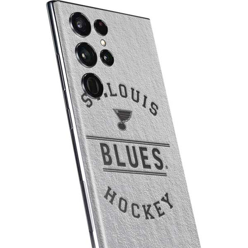 NHL St. Louis Blues Black Text Galaxy S22 Ultra Skin