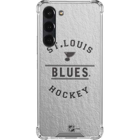 NHL St. Louis Blues Black Text Galaxy S23 Plus Clear Case