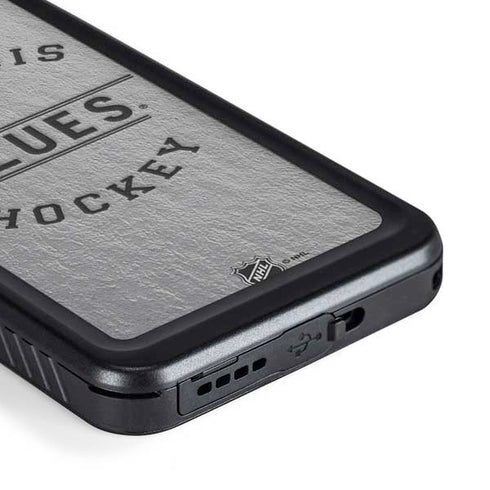 NHL St. Louis Blues Black Text Galaxy S23 Plus Waterproof Case