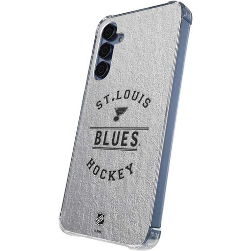 NHL St. Louis Blues Black Text Galaxy S24 Clear Case