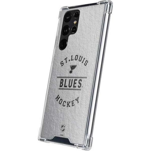 NHL St. Louis Blues Black Text Galaxy S24 Ultra Clear Case
