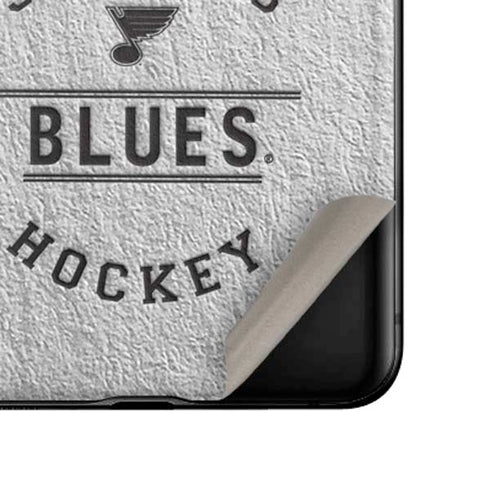 NHL St. Louis Blues Black Text Galaxy Z Flip Skin
