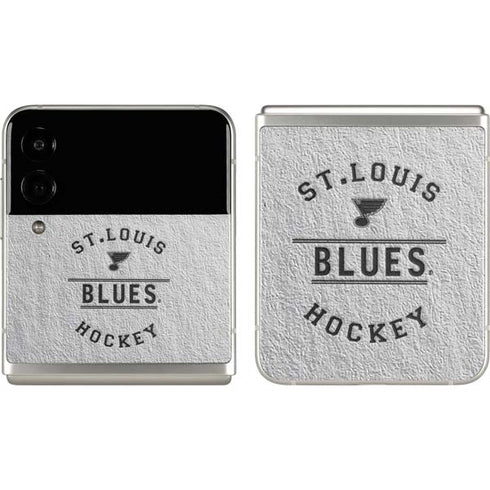 NHL St. Louis Blues Black Text Galaxy Z Flip3 5G Skin