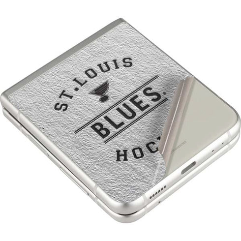 NHL St. Louis Blues Black Text Galaxy Z Flip3 5G Skin
