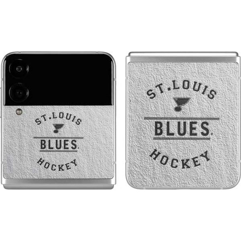 NHL St. Louis Blues Black Text Galaxy Z Flip4 5G Skin