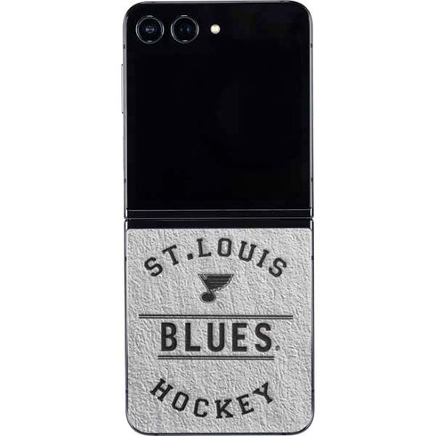 NHL St. Louis Blues Black Text Galaxy Z Flip5 5G Skin