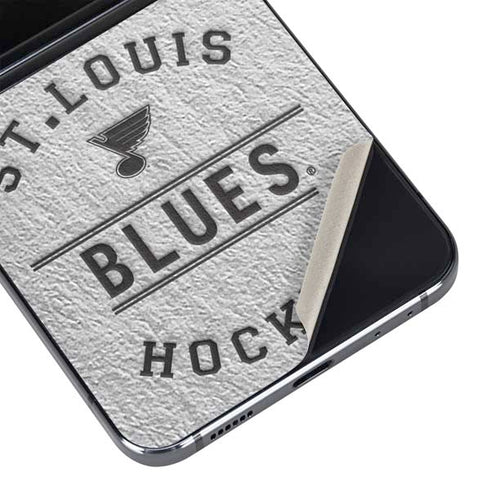 NHL St. Louis Blues Black Text Galaxy Z Flip5 5G Skin