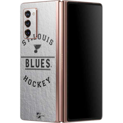 NHL St. Louis Blues Black Text Galaxy Z Fold2 5G Skin