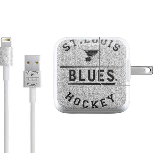 NHL St. Louis Blues Black Text iPad Charger (10W USB) Skin