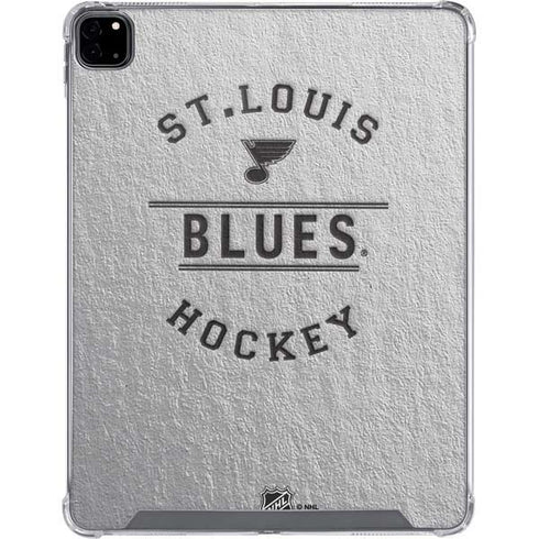 NHL St. Louis Blues Black Text iPad Pro 12.9in (2020) Clear Case