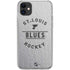 NHL St. Louis Blues Black Text iPhone 11 Clear Case