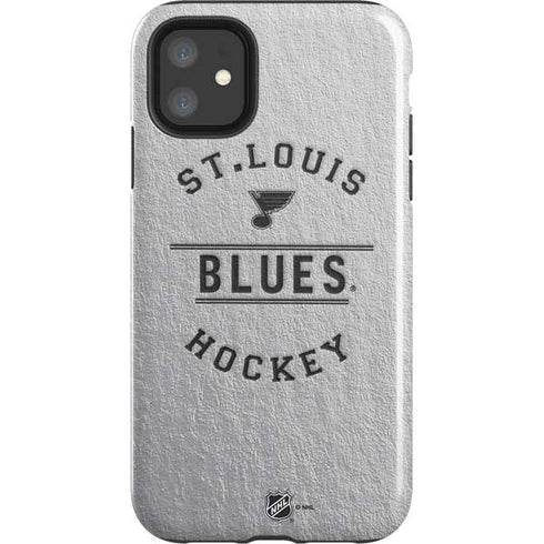 NHL St. Louis Blues Black Text iPhone 11 Impact Case