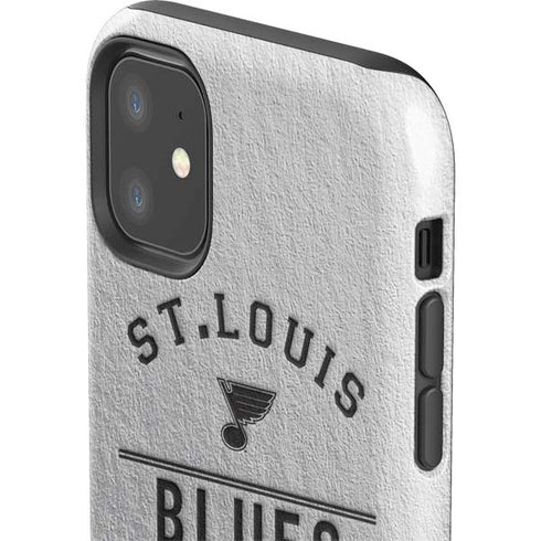 NHL St. Louis Blues Black Text iPhone 11 Impact Case