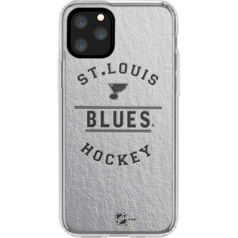NHL St. Louis Blues Black Text iPhone 11 Pro Clear Case