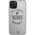 NHL St. Louis Blues Black Text iPhone 11 Pro Clear Case