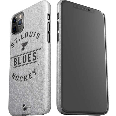 NHL St. Louis Blues Black Text iPhone 11 Pro Max Lite Case