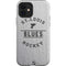 NHL St. Louis Blues Black Text iPhone 12 Impact Case