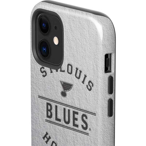 NHL St. Louis Blues Black Text iPhone 12 Impact Case