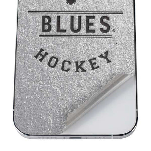 NHL St. Louis Blues Black Text iPhone 12 Pro Skin