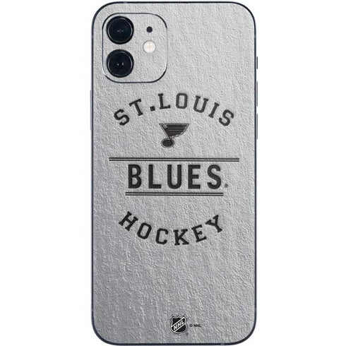 NHL St. Louis Blues Black Text iPhone 12 Skin