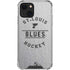 NHL St. Louis Blues Black Text iPhone 13 Mini Clear Case