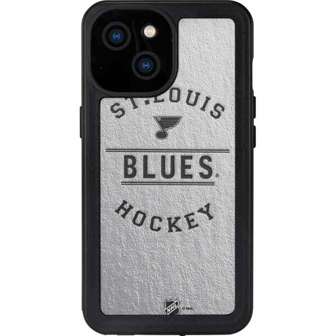 NHL St. Louis Blues Black Text iPhone 13 Mini Waterproof Case