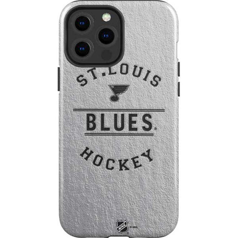 NHL St. Louis Blues Black Text iPhone 13 Pro Max Impact Case