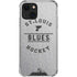 NHL St. Louis Blues Black Text iPhone 14 Clear Case