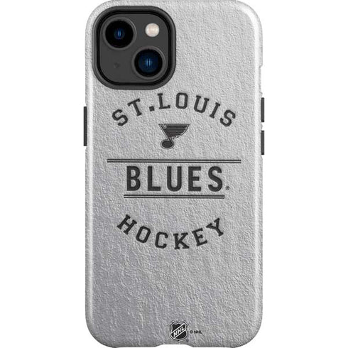NHL St. Louis Blues Black Text iPhone 15 Plus Impact Case