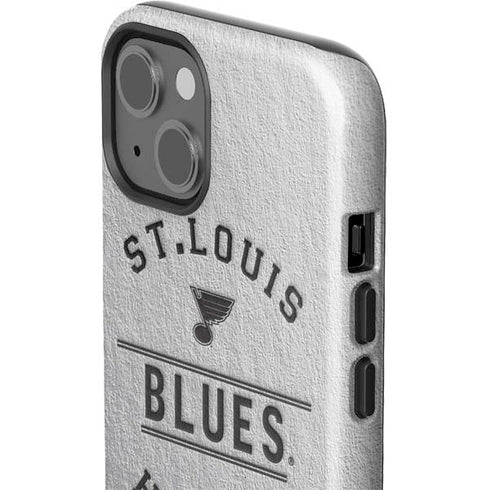 NHL St. Louis Blues Black Text iPhone 15 Plus Impact Case
