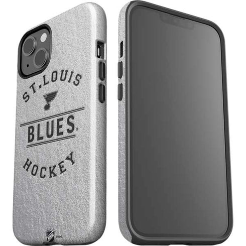NHL St. Louis Blues Black Text iPhone 15 Plus Impact Case