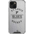 NHL St. Louis Blues Black Text iPhone 14 Plus Clear Case